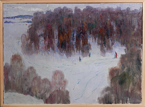 Кузин Алексей Яковлевич (1926-2005).Зимка. 1962.
