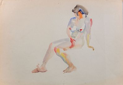 Дургин Виктор Яковлевич (1937-2005). Обнаженная. Середина XX века.