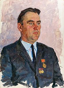 Богачев Петр Никифорович (р.1921). Мужской портрет. 1960-е - 1970-е.