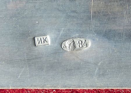 Икона "Богоматерь Казанская" Вторая половина XIX века. Россия Мстера. В серебряном филигранном окладе с эмалями. Россия. Москва. Мастерская Ивана и Петра Крутиковых, 1908-1913.