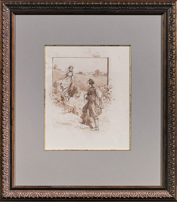 Самокиш-Судковская Елена Петровна (1863-1924).
Встреча. 1900-е.