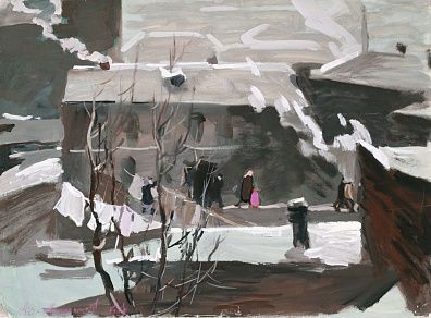 Алексеев Адольф Евгеньевич (1934-2000). Москва. Морозный день. 1961.