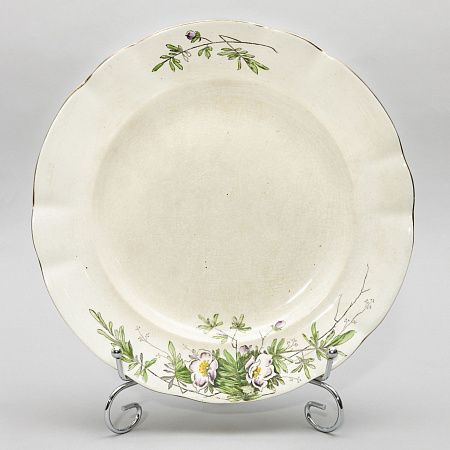 Тарелка "Примула". Конаковский фаянсовый завод им. М.И. Калинина, 1926-32 годы.