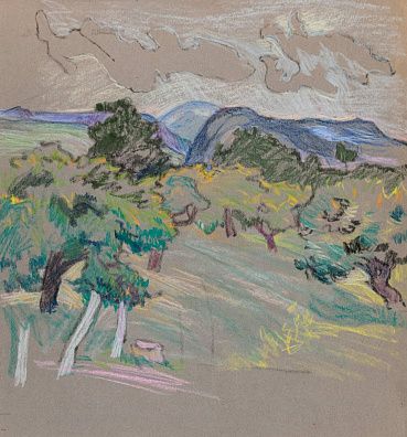 Бассинова Ирина Николаевна (1915-1982). На склонах Арагаца. Армения. 1969.