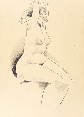 Сачков Владимир Васильевич (1928-2005). Обнаженная. 1960-е - 1970-е.
