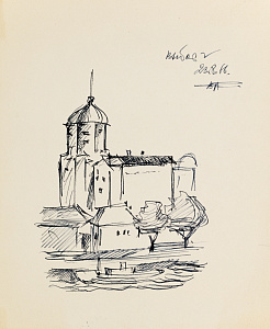 Антощенко-Оленев Валентин Иосифович (1900–1984).Выборг. 1966.