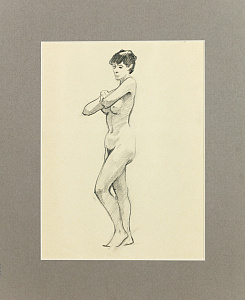 Вишняков Олег Николаевич (1935-2012). Обнаженная натурщица. 1960-е.