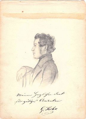 Г. Кохн (G.Kohn) (Конец XIX - начало ХХ века). Мужской портрет. Конец XIX - начало ХХ века.