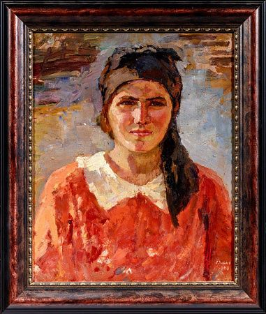 Зернова Екатерина Сергеевна (1900-1995).Молдванка в черном платке. 1940.