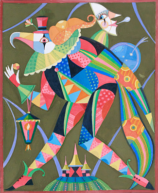Левицкий Александр Романович (р.1940).
Скоморохи. 2000.