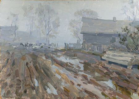 Фридман Карл Шоломович (1926–2001). 
Осенний туман. 1957.