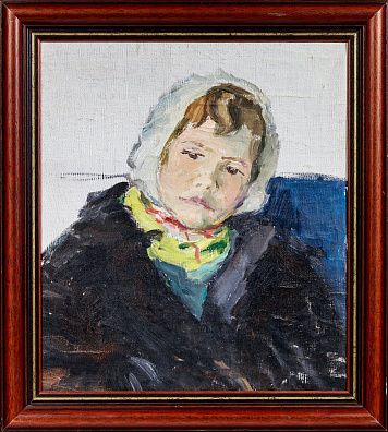 Коновалова-Ковригина Татьяна Владимировна (1915 – 2008).
Девочка в белом платке. 1950-е.
