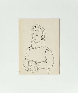 Софронова Антонина Федоровна (1892-1966). Портрет девочки. 1926.