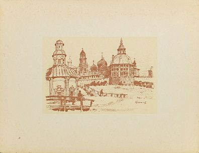 Соколов Владимир Иванович (1872–1946).Общий вид Лавры. 1920-е.