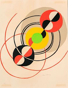 Соня Делоне (Sonia Delaunay) (Сара Ильинична Штерн) (1885-1979). Спутники. 1970-е.