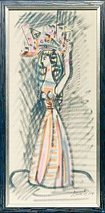 Тышлер Александр Григорьевич (1898-1980).
Карнавал. Лист из серии "Сказочный город". 1971.