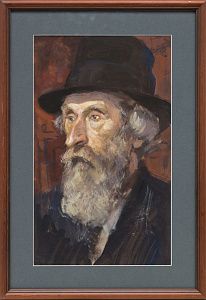 Пинкисевич Пётр Наумович (1925-2004).Мужской портрет. 1950-е - 1960-е.