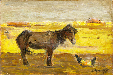 Туржанский Леонид (Леонард) Викторович (1875-1945). Лошадка. 1924.