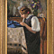 Харитонов Николай Васильевич (1880-1944). 
За шитьем. 1910-е.