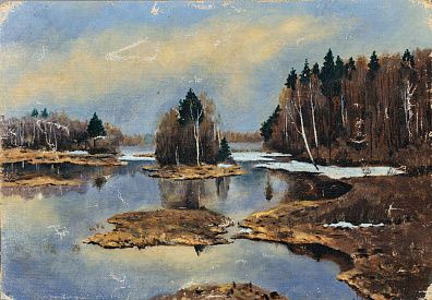 Неизвестный художник. Россия. 
Ранняя весна. Первая половина ХХ века.