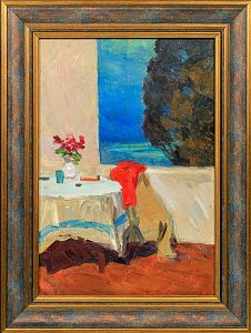 Герасимов Леонид Сергеевич (1914-1977). Гурзуф. Терраса в доме К. Коровина. 1952.