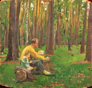 Киселев-Камский Александр Александрович (1868-1941). На этюдах. 1931.