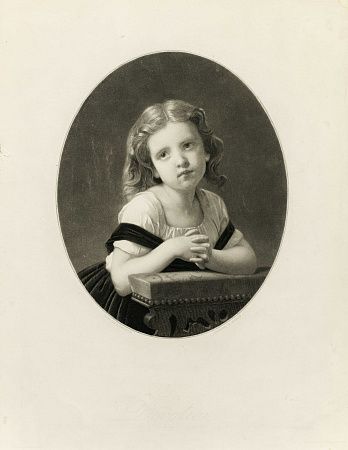 Вильям Адольф Бугро (William-Adolphe Bouguereau) (1825-1905).
Молитва. Вторая половина XIX века. Гравировал В.Тирион.