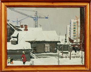 Пяткин Дмитрий Иванович (1921–1999).
Москва строится. 1960-е.