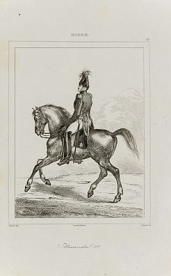 Огюстен Франсуа Леметр (Lemaitre Augustin Francois) (1797-1870). Конный портрет Александра I по рисунку Верне. Первая половина XIX века.