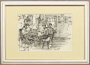 Скрябин Владимир Трофимович (1927-1989). Художники. 1954.