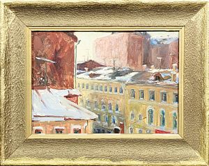 Рубов Борис Иванович (р.1929).(?)
Москва. Вид из окна. 1958.