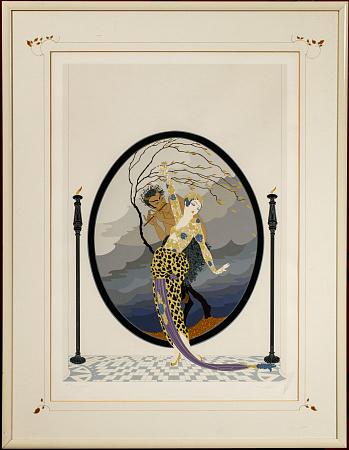 Эрте (Тыртов) Роман Петрович (1892-1990). Сатир и нимфа. 1980.