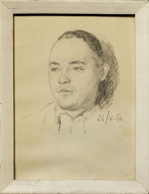 Фейгин Моисей Израилевич (1914-2003). 
Мужской портрет. 1950.