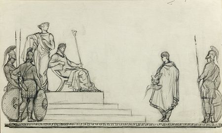 Саркисян Перч Ашотович (1922-1970). Ахилл и Агамемнон. 1950-е.