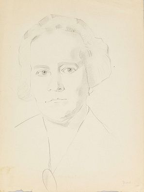 Ушин Николай Алексеевич (1898–1942) Женский портрет. Начало 1920-х.