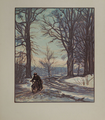 Соколов Илья Алексеевич (1890–1968). 
Дорога в лесу. 1960.