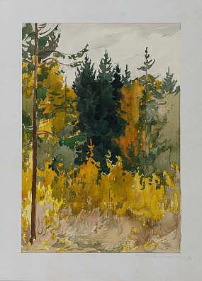 Маторин Михаил Владимирович (1901-1976). Осенний лес. 1940.