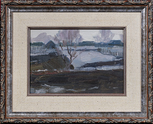 Журухин Евгений Петрович (1929-2001).
Зимнее озеро. 1958.