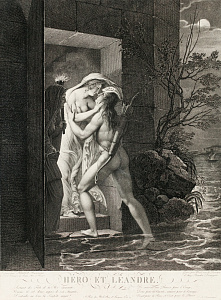 Неизвестный художник. Западная Европа.Геро и Леандр. XVIII век.