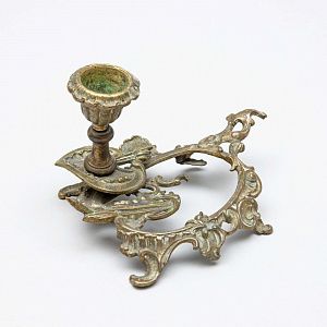 Чернильница с рокайльным декором. Западная Европа, конец XIX века.