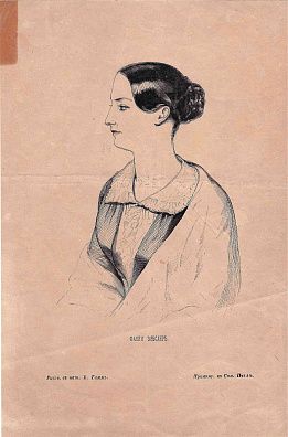 Тимм Василий Федорович (1820-1895).
Портрет балерины Фанни Эльслер. По рисунку В.Ф.Тимма. Середина XIX века.