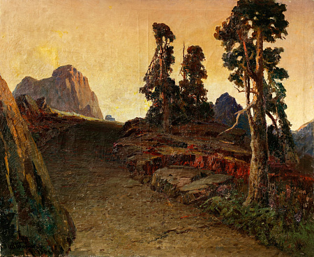 Титков Иван Васильевич (1905-1993).
Крымский пейзаж. 1956.