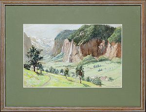 Орлов Владимир Георгиевич (1887-1962). 
Лаутенбруннен. Швейцарские Альпы. 1910-е.