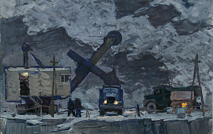 Улупов Марк Иванович (1924-1997). Хибины.1961.