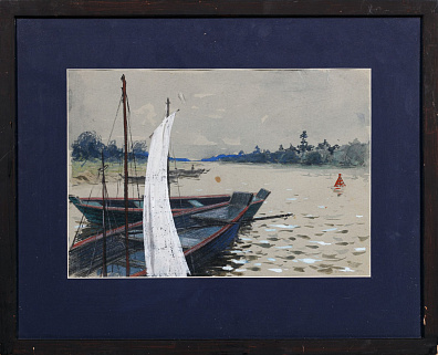 Елгин Филипп Николаевич (1919-1995).
На Оке. 1958.