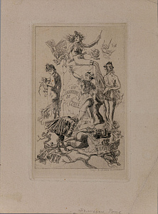 Ропс (Rops) Фелисьен (1833-1898) 
Музы. Последняя треть XIX века.