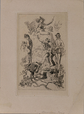 Ропс (Rops) Фелисьен (1833-1898) 
Музы. Последняя треть XIX века.