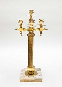 Подсвечник на пять свечей. Западная Европа, первая треть ХХ века.