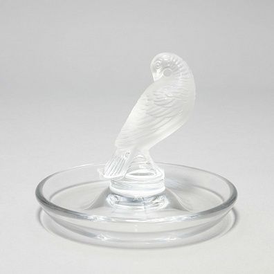 (Лалик) Пепельница "Куропатка". Франция, фирма Lalique, вторая половина ХХ века.