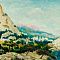 Шматко Иван Иванович (1929-2001). Крымский пейзаж. Симеиз. 1970-е.